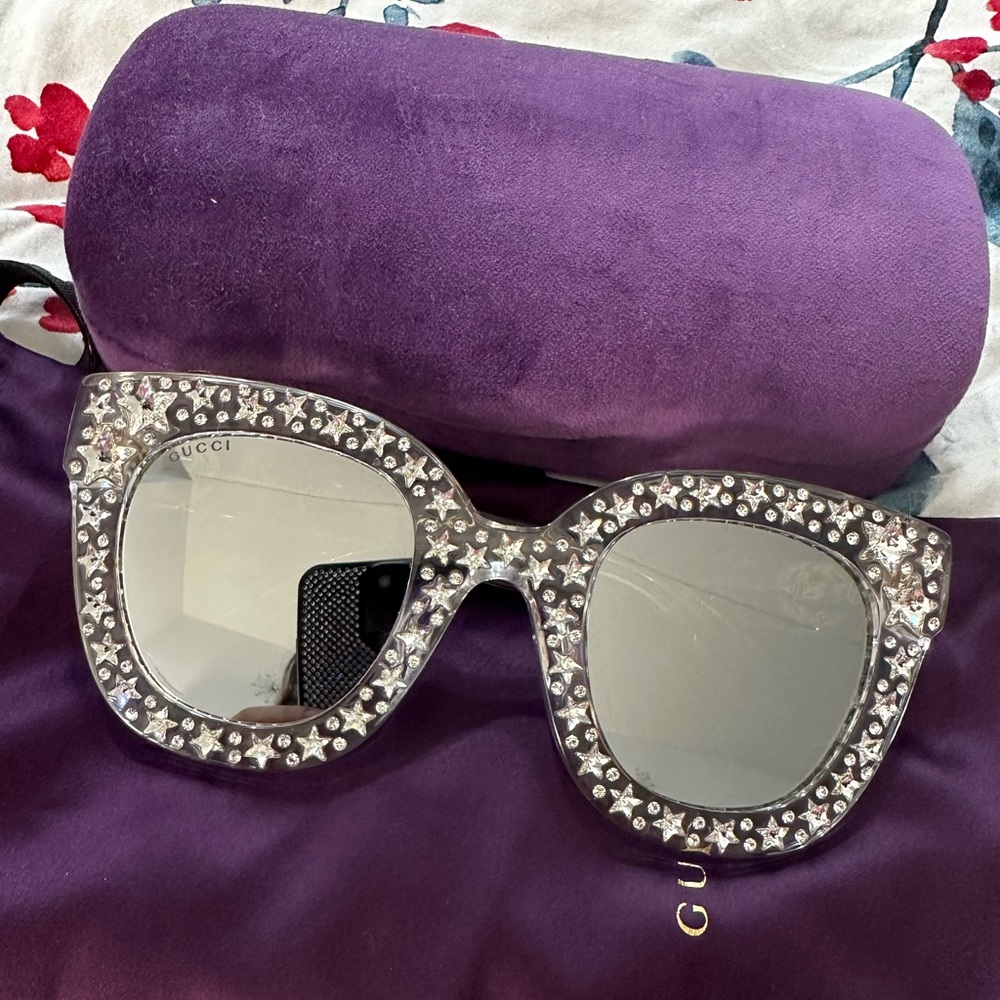 Gucci Silver Star Women Sunglasses